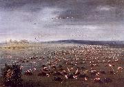 George Catlin Ambush for Flamingoes oil painting on canvas